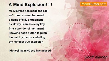 Geoff Warden - A Mind Explosion! ! !