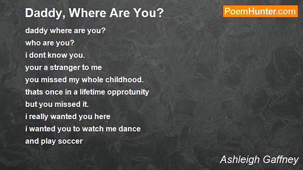 Ashleigh Gaffney - Daddy, Where Are You?