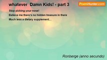 Ronberge (anno secundo) - whatever  Damn Kids! - part 3
