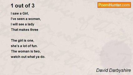 David Darbyshire - 1 out of 3