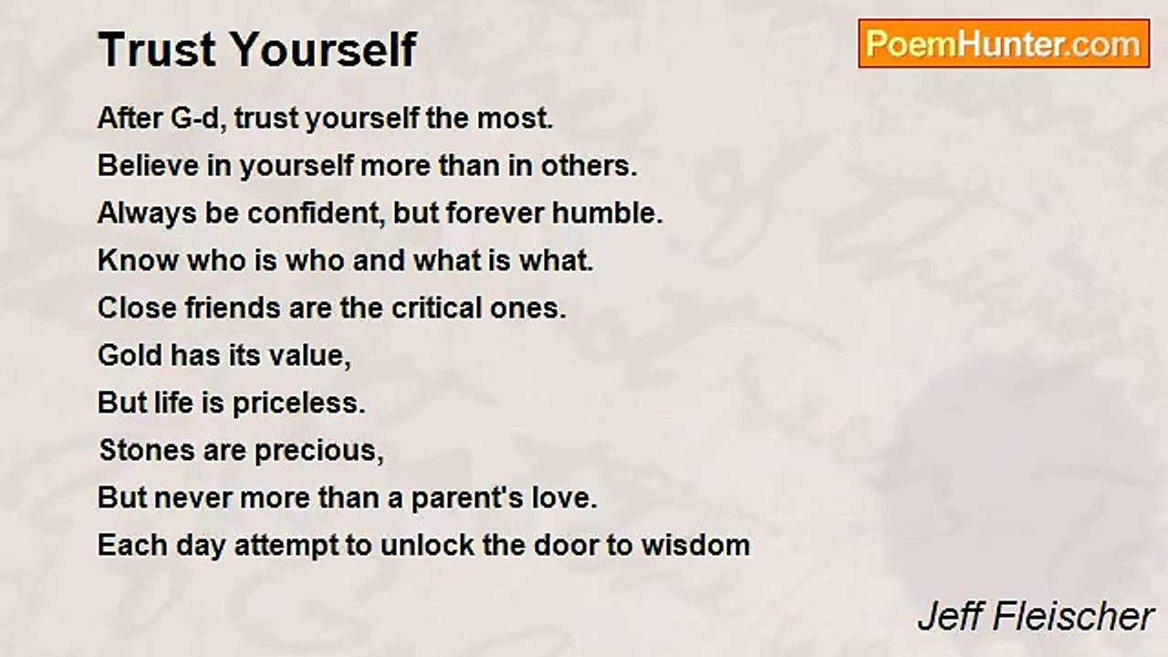Jeff Fleischer - Trust Yourself