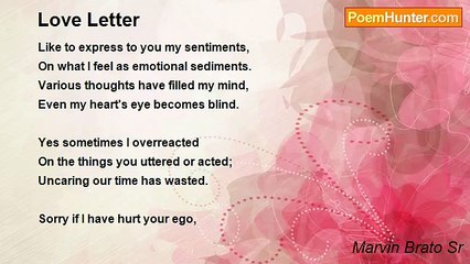 Marvin Brato Sr - Love Letter