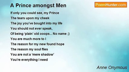 Anne Onymous - A Prince amongst Men