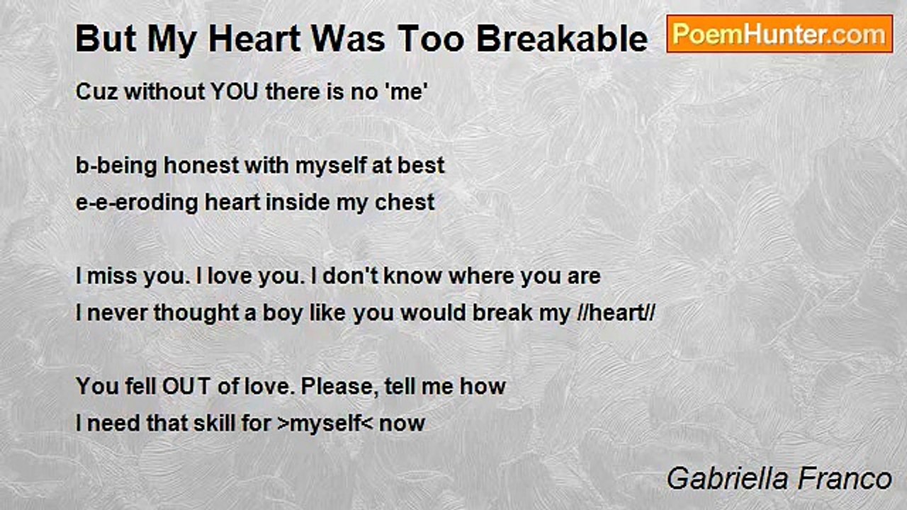 Gabriella Franco - But My Heart Was Too Breakable