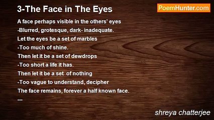 shreya chatterjee - 3-The Face in The Eyes