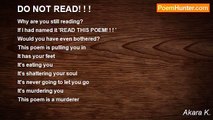 Akara K. - DO NOT READ! ! !