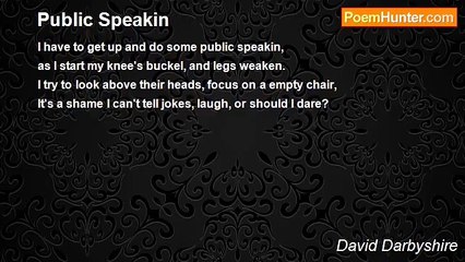 David Darbyshire - Public Speakin