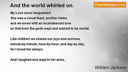 William Jackson - And the world whirled on.