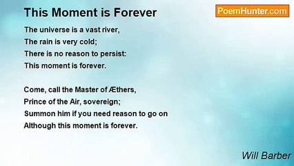 Will Barber - This Moment is Forever