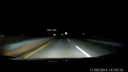 So Suspicious roadblock in the middle of the night - dash cam footage