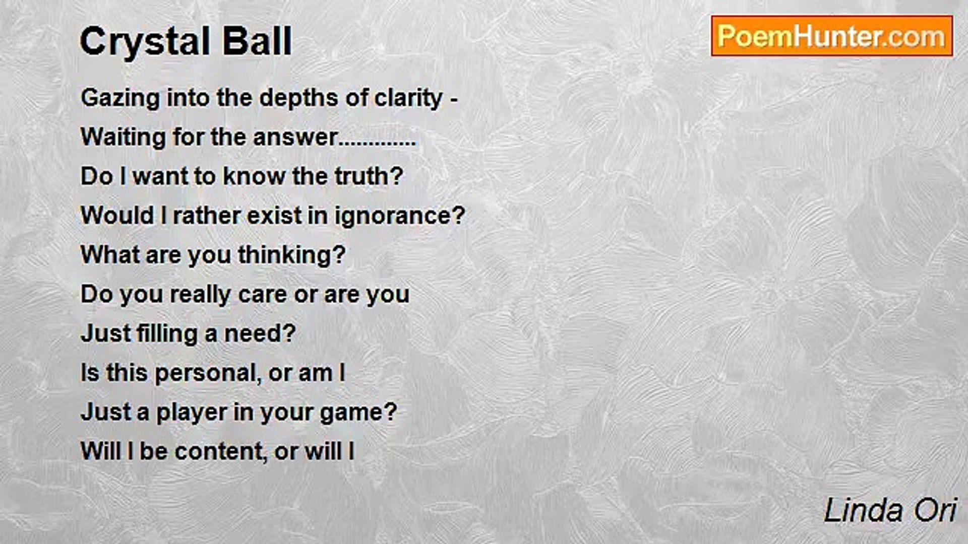 ⁣Linda Ori - Crystal Ball