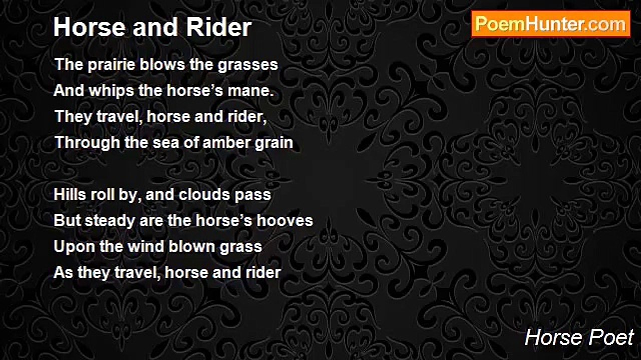 Horse Poet - Horse and Rider