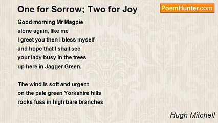 Hugh Mitchell - One for Sorrow; Two for Joy