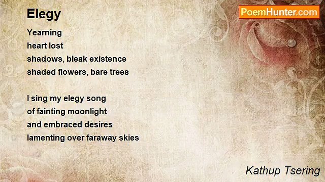 Kathup Tsering - Elegy