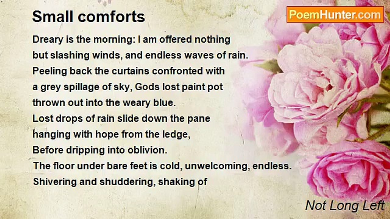 Not Long Left - Small comforts