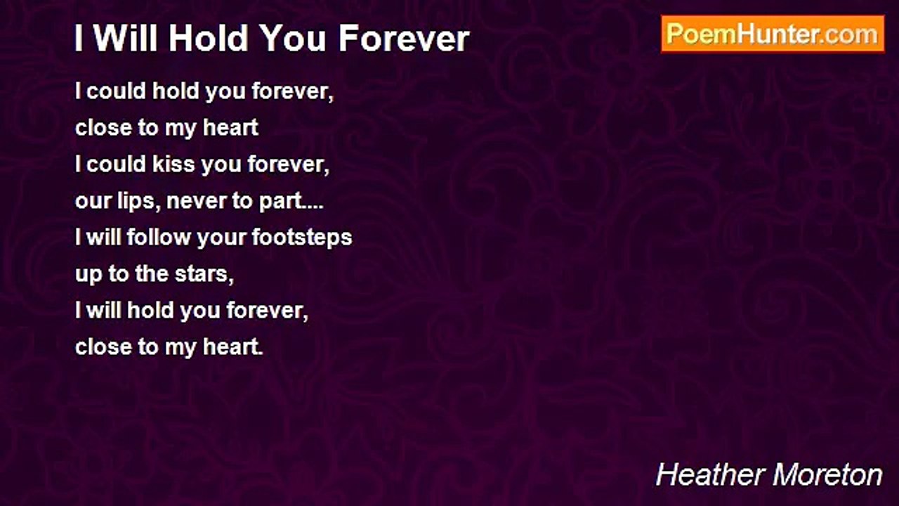 Heather Moreton - I Will Hold You Forever