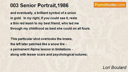 Lori Boulard - 003 Senior Portrait,1986