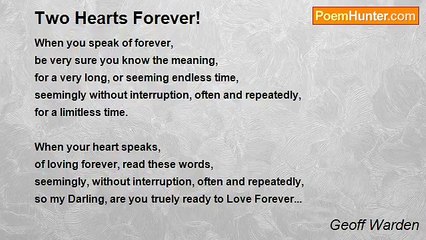 Geoff Warden - Two Hearts Forever!