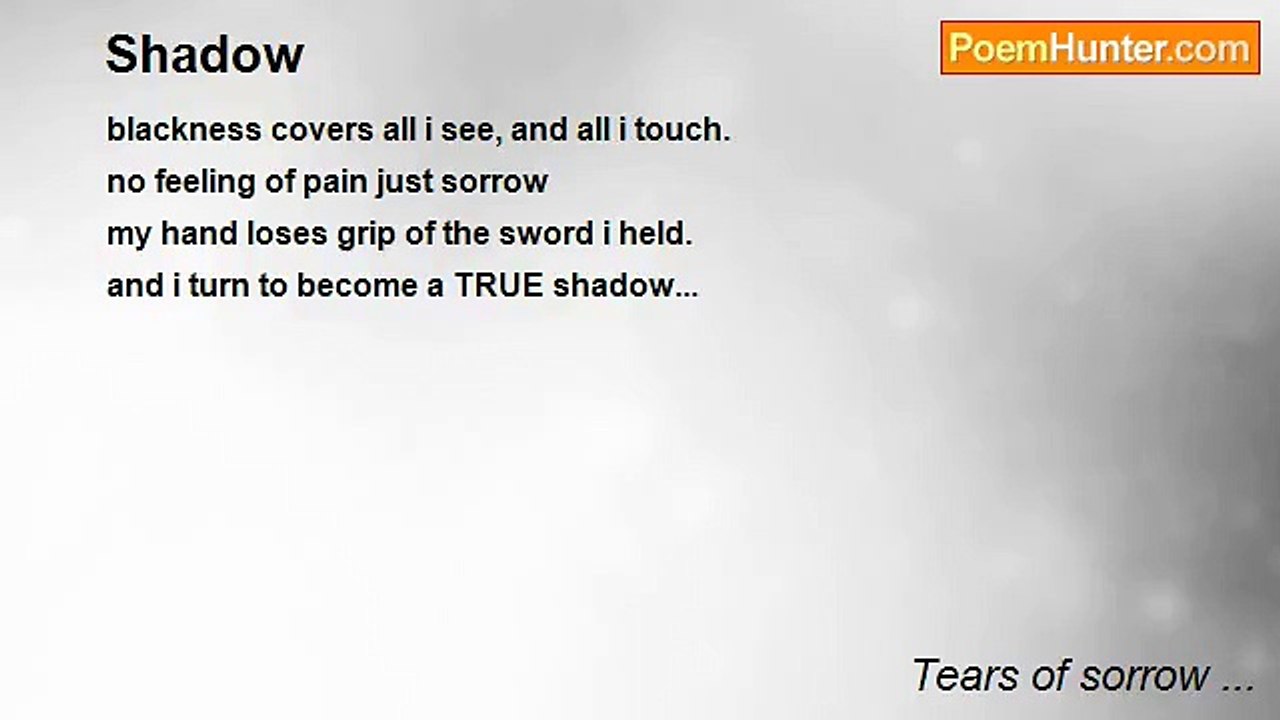 Tears of sorrow ... - Shadow