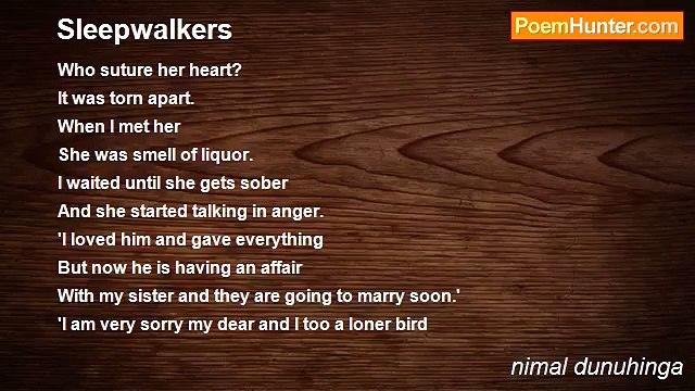nimal dunuhinga - Sleepwalkers