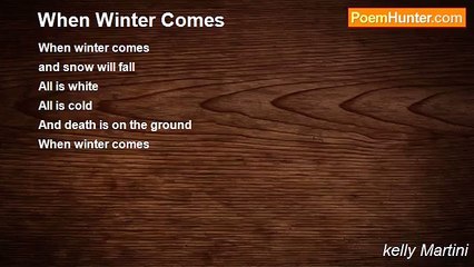 kelly Martini - When Winter Comes