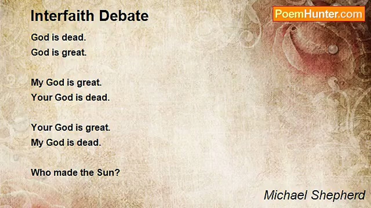 Michael Shepherd - Interfaith Debate
