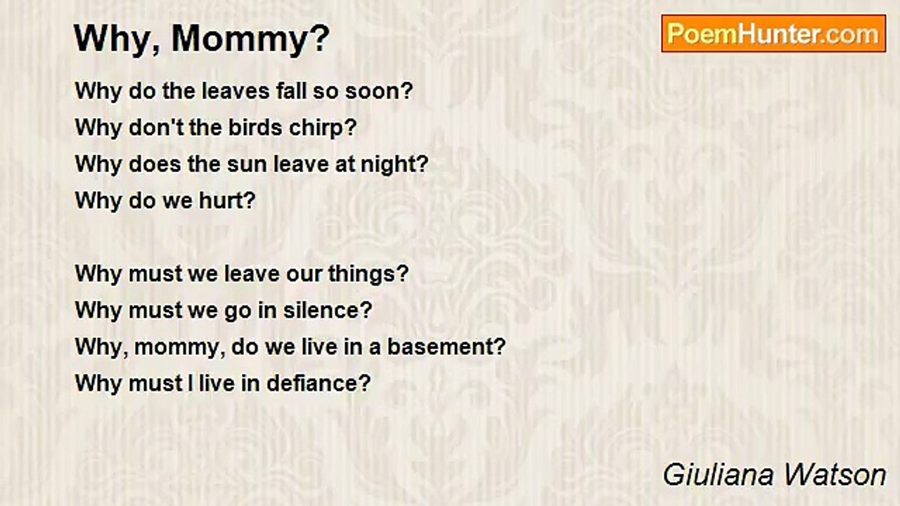 Giuliana Watson - Why, Mommy?