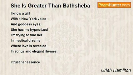 Uriah Hamilton - She Is Greater Than Bathsheba