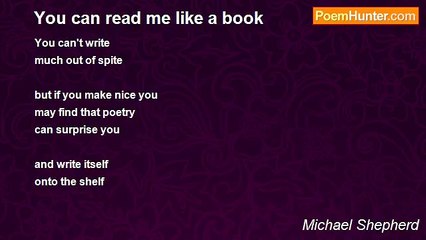 Michael Shepherd - You can read me like a book