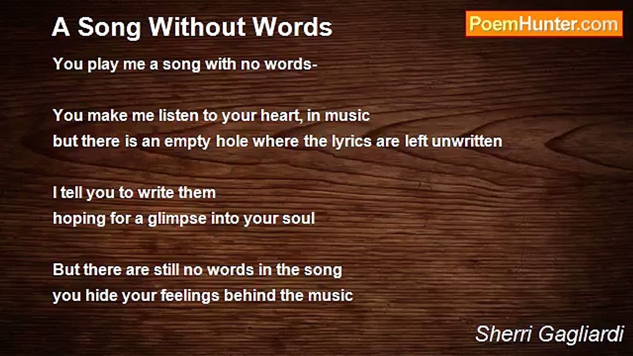 Sherri Gagliardi - A Song Without Words