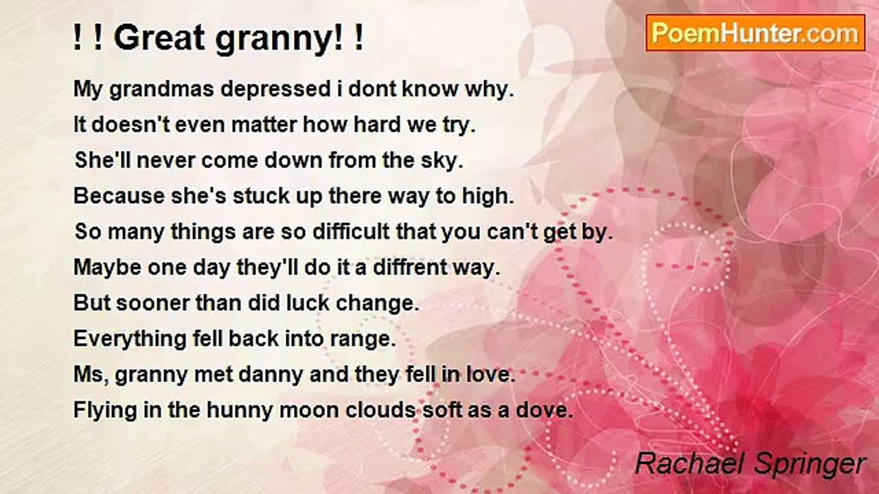 Rachael Springer - ! ! Great granny! !