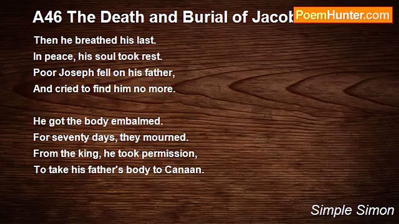 Simple Simon - A46 The Death and Burial of Jacob