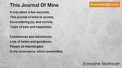 Ernestine Northover - This Journal Of Mine