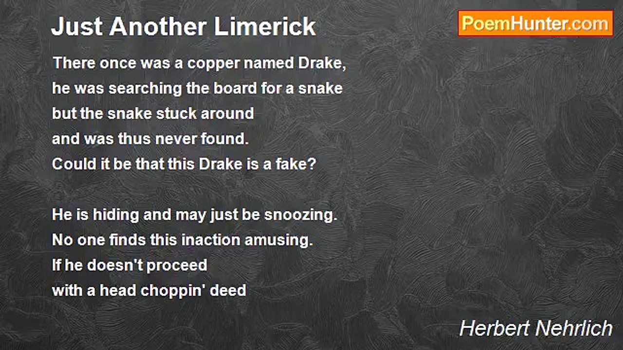 Herbert Nehrlich - Just Another Limerick