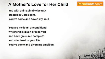 Lee Degnan - A Mother's Love for Her Child