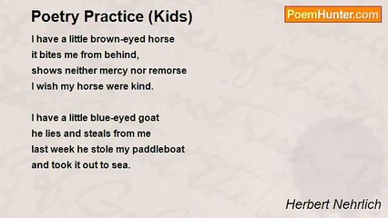 Herbert Nehrlich - Poetry Practice (Kids)