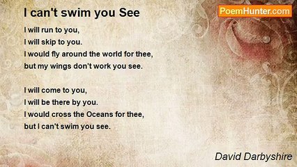 David Darbyshire - I can't swim you See