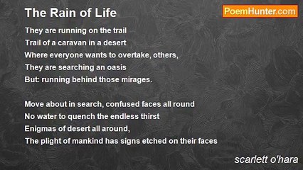 scarlett o'hara - The Rain of Life