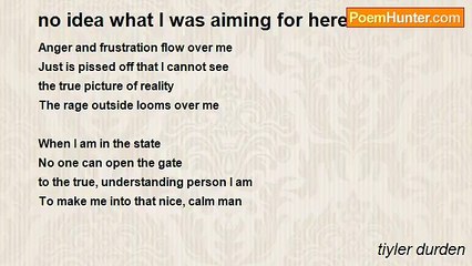 tiyler durden - no idea what I was aiming for here