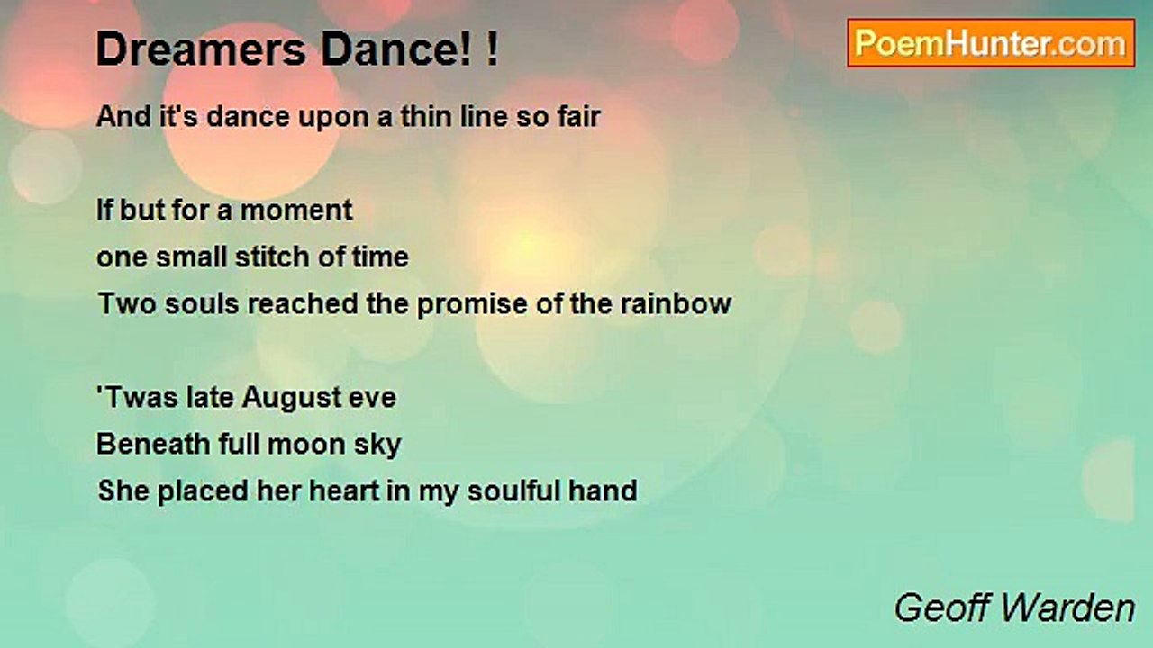 Geoff Warden - Dreamers Dance! !