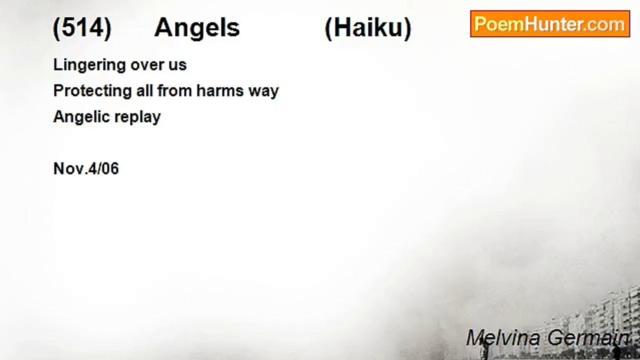 Melvina Germain - (514)      Angels            (Haiku)