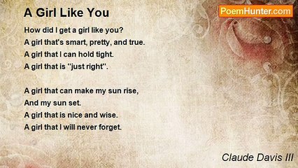 Claude Davis III - A Girl Like You
