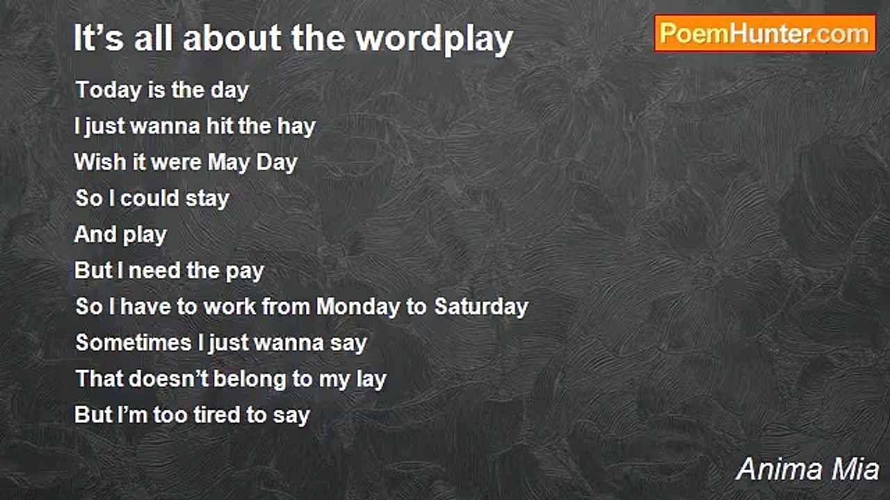 Anima Mia - It’s all about the wordplay