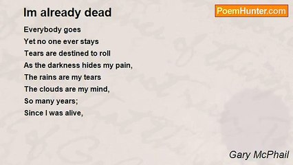 Gary McPhail - Im already dead