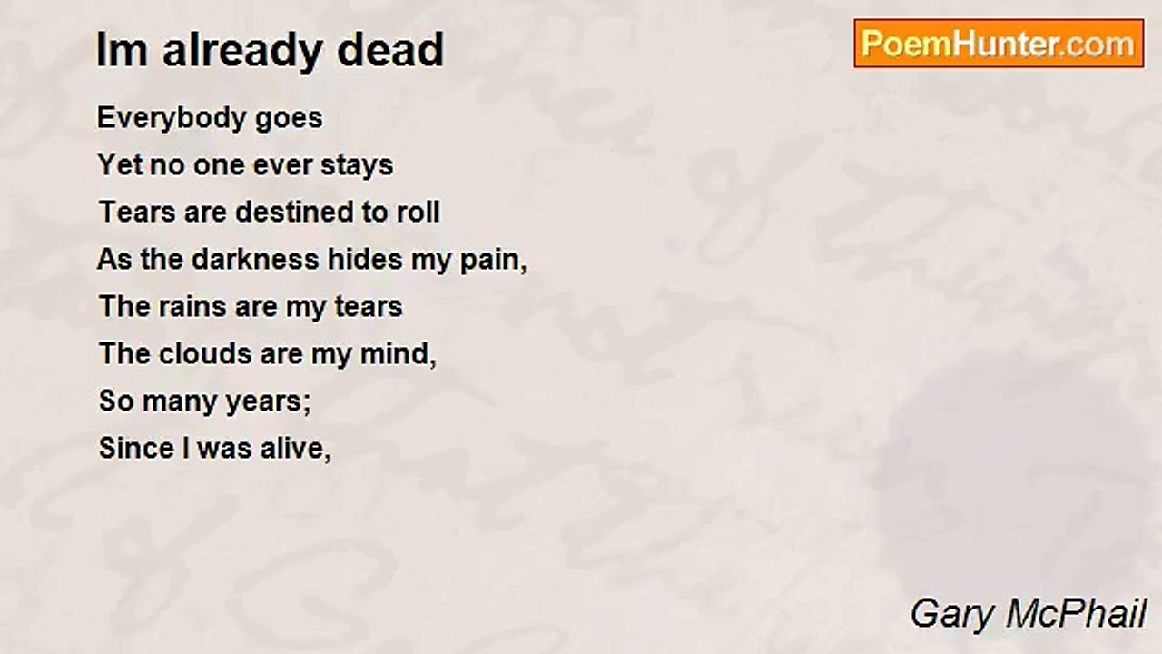 Gary McPhail - Im already dead