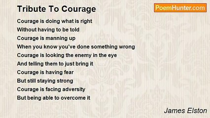 James Elston - Tribute To Courage