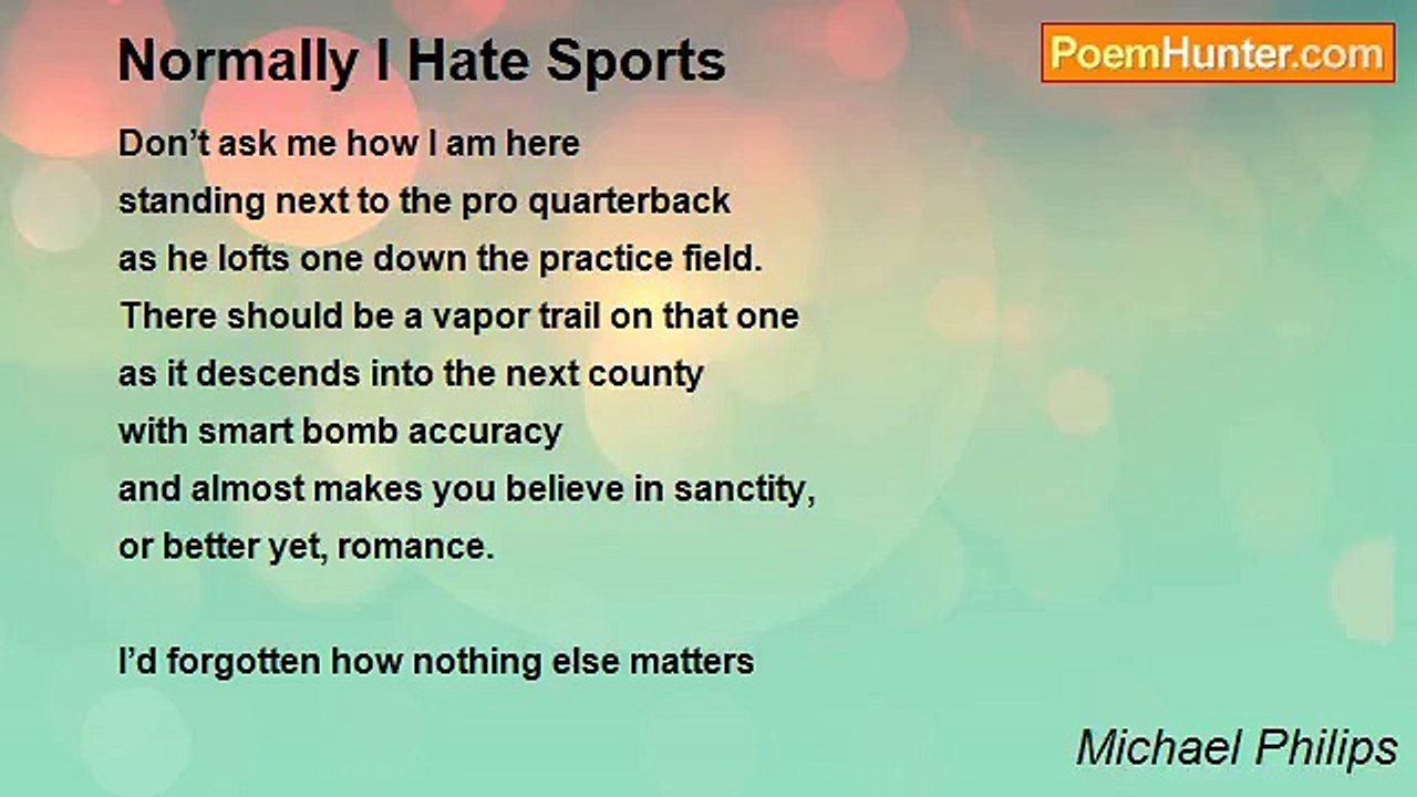 Michael Philips - Normally I Hate Sports