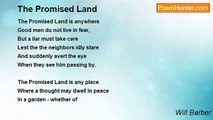 Will Barber - The Promised Land