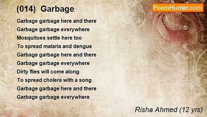 Risha Ahmed (12 yrs) - (014)  Garbage