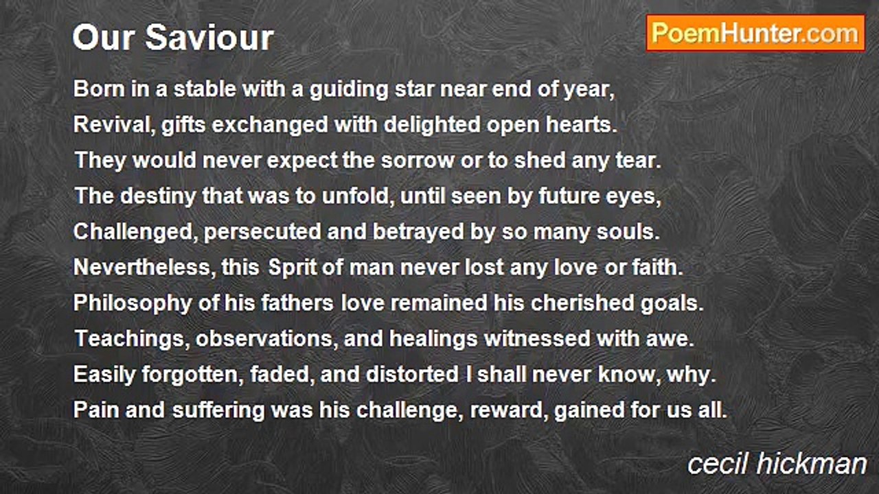 cecil hickman - Our Saviour